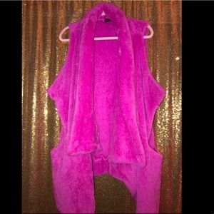 Plush Hot Pink Vest